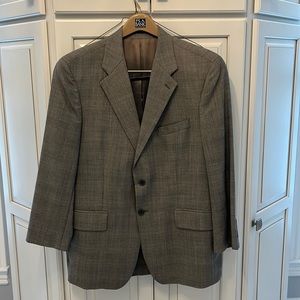 Men’s 42 regular gray plaid suit